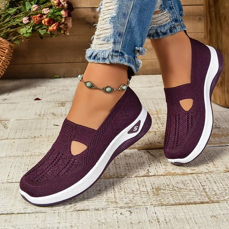 Women's Breathable Knitted Sneakers
