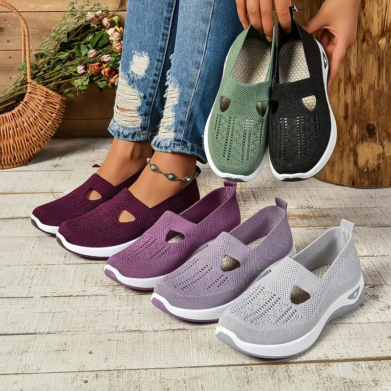 Women's Breathable Knitted Sneakers