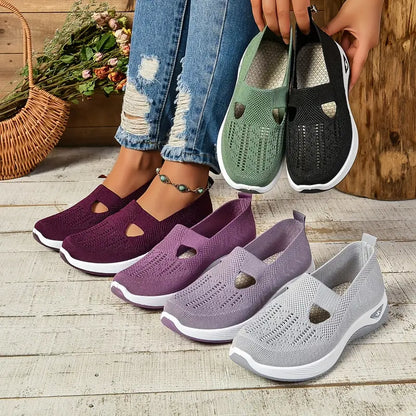 Women's Breathable Knitted Sneakers
