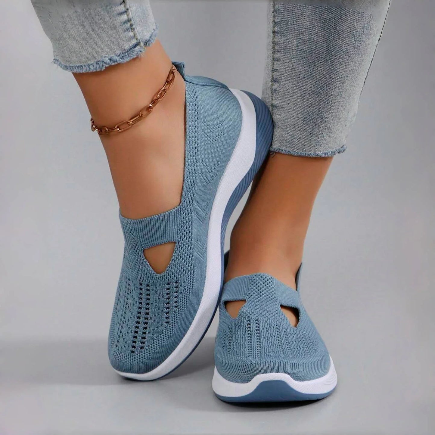 Women's Breathable Knitted Sneakers