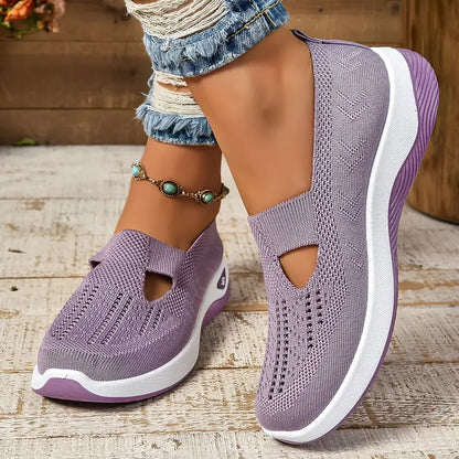 Women's Breathable Knitted Sneakers