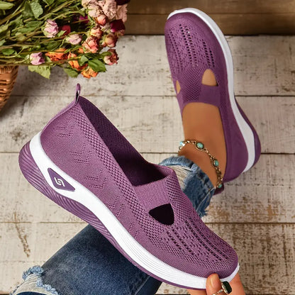 Women's Breathable Knitted Sneakers
