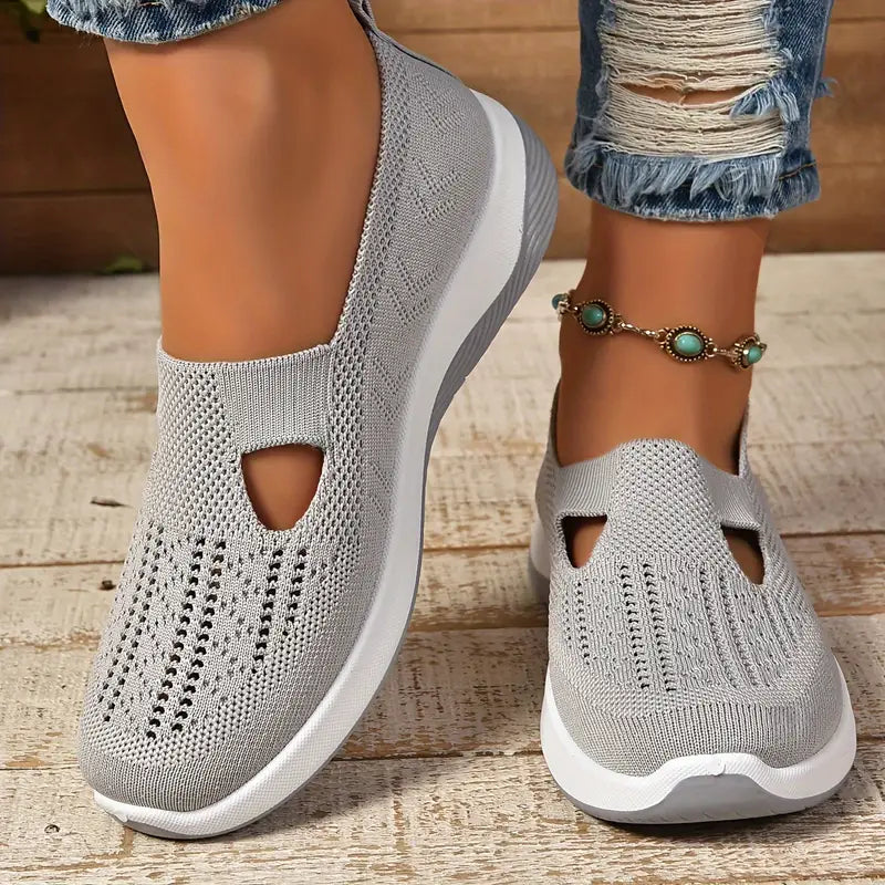 Women's Breathable Knitted Sneakers
