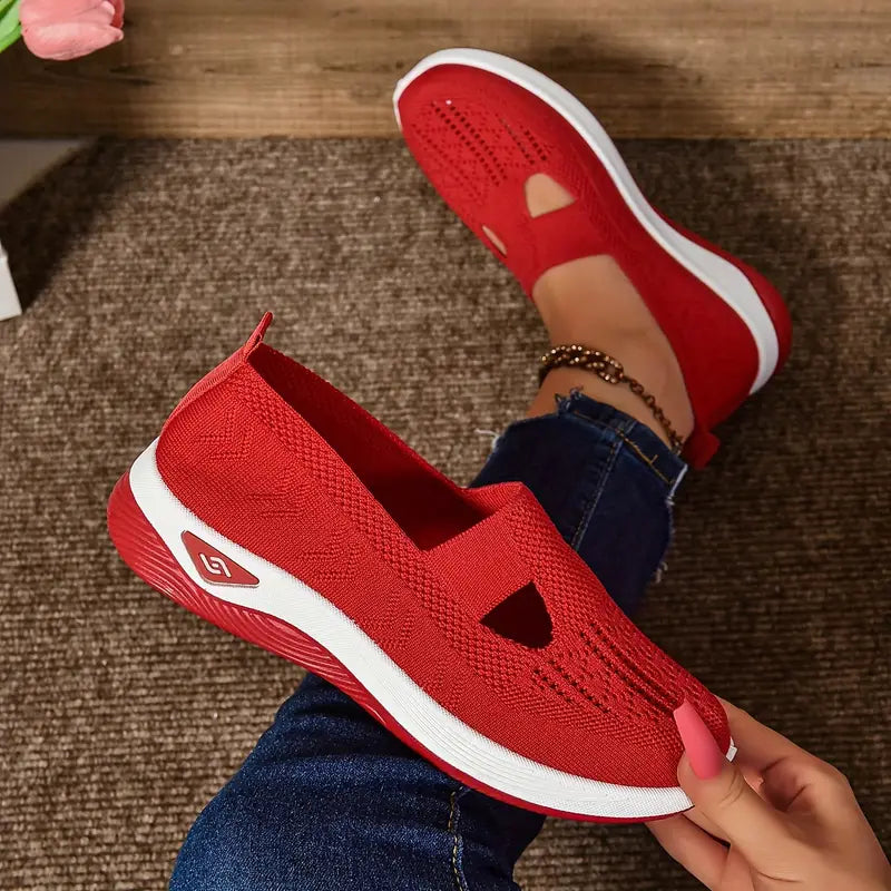 Women's Breathable Knitted Sneakers