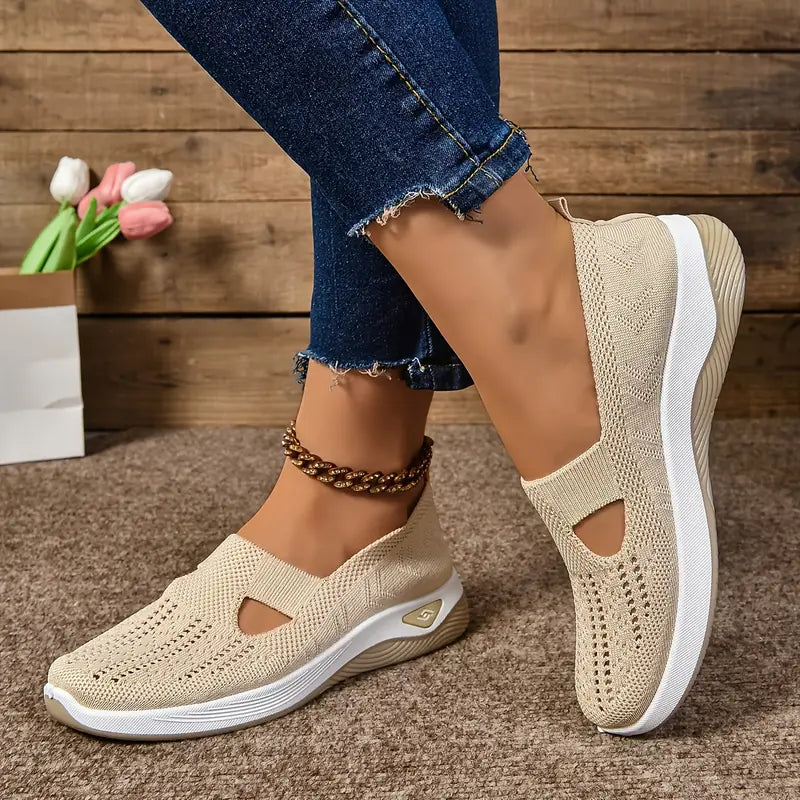 Women's Breathable Knitted Sneakers
