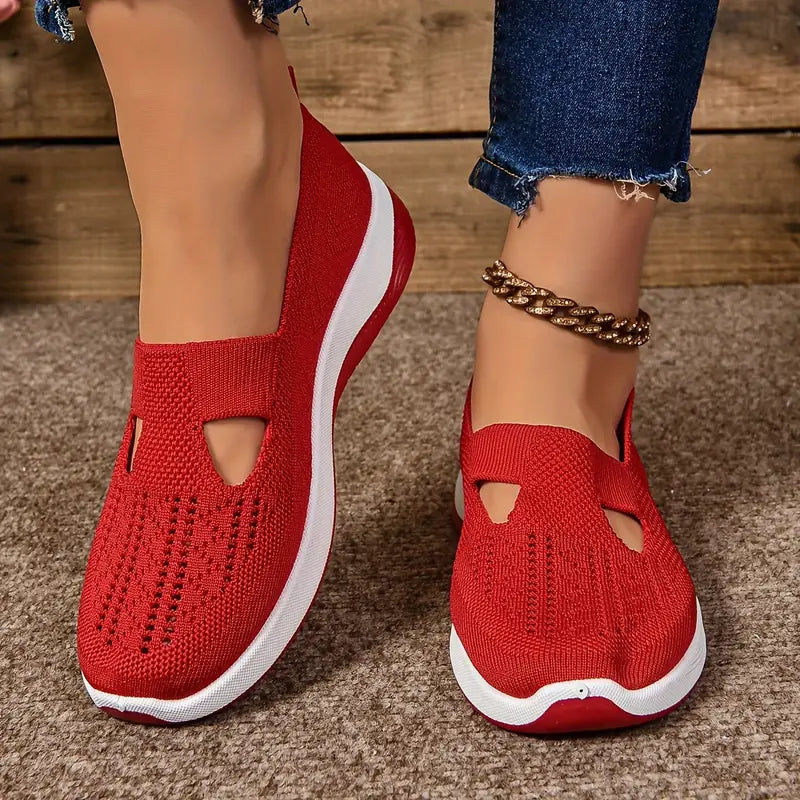 Women's Breathable Knitted Sneakers