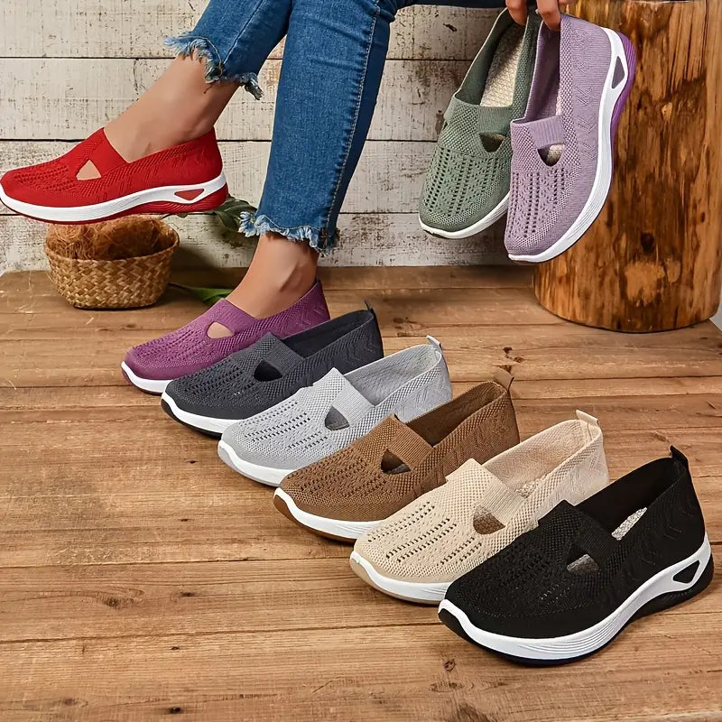 Women's Breathable Knitted Sneakers
