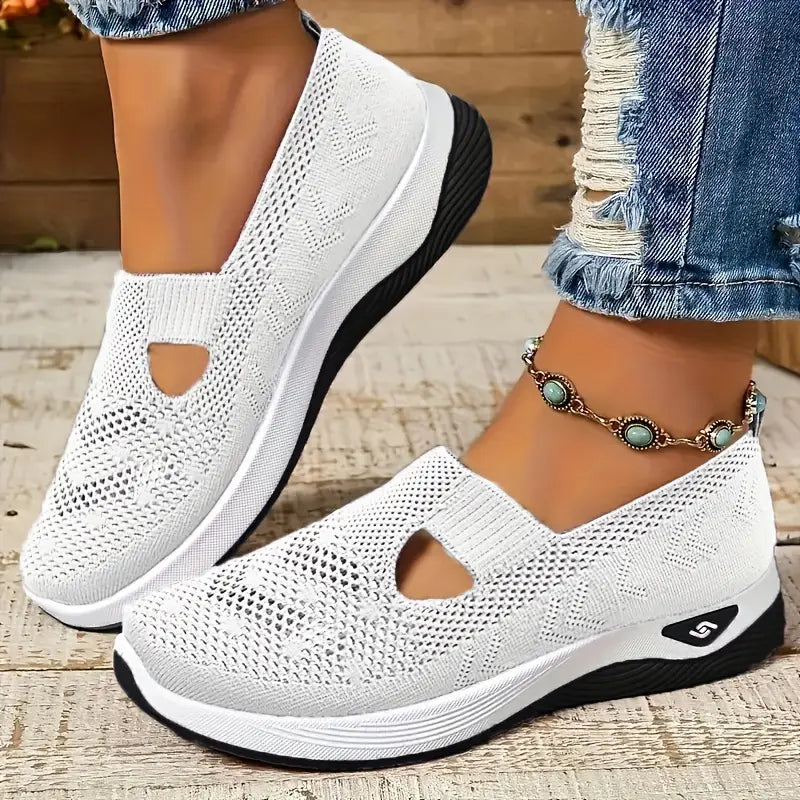 Women's Breathable Knitted Sneakers