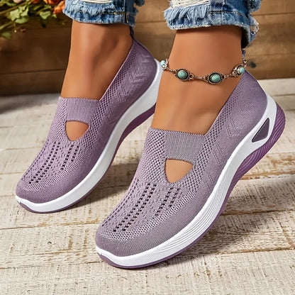 Women's Breathable Knitted Sneakers
