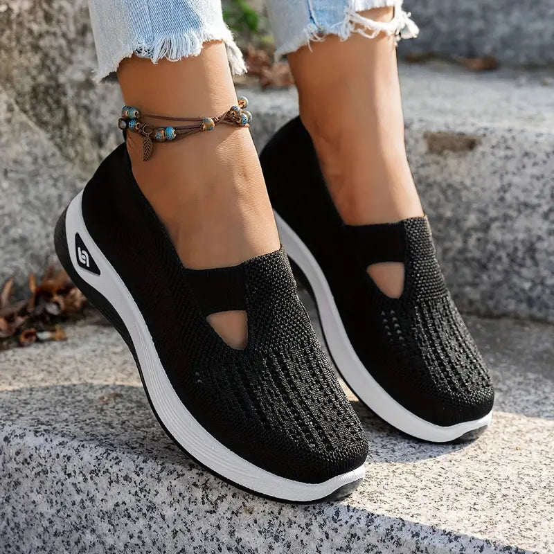 Women's Breathable Knitted Sneakers