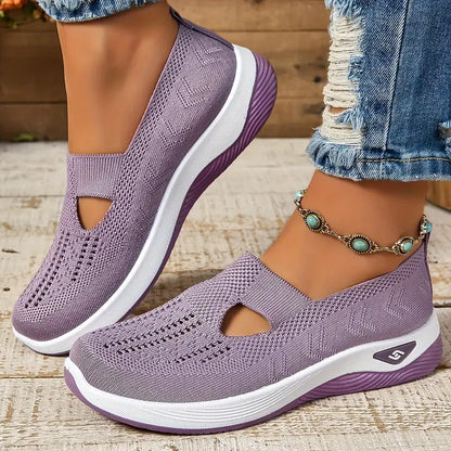 Women's Breathable Knitted Sneakers