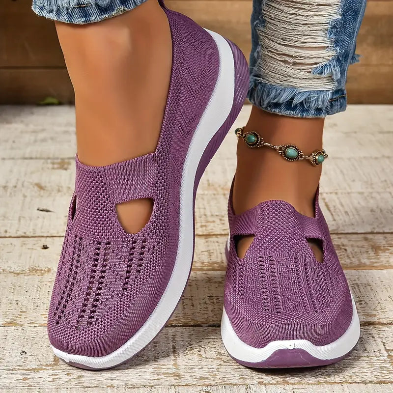 Women's Breathable Knitted Sneakers