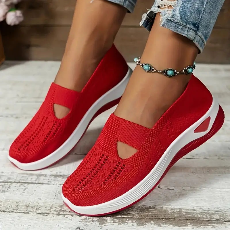 Women's Breathable Knitted Sneakers