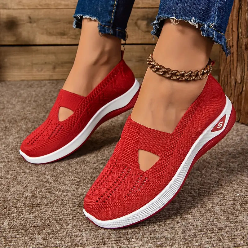 Women's Breathable Knitted Sneakers