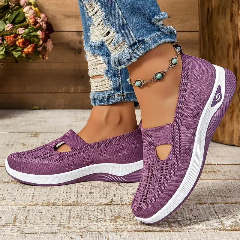 Women's Breathable Knitted Sneakers