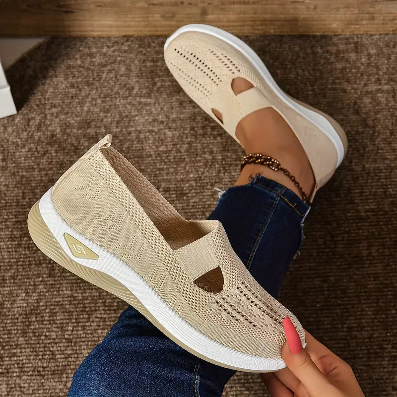 Women's Breathable Knitted Sneakers