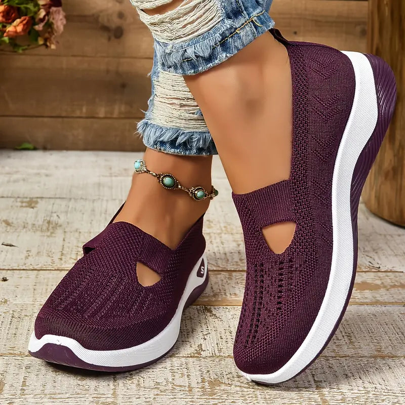Women's Breathable Knitted Sneakers