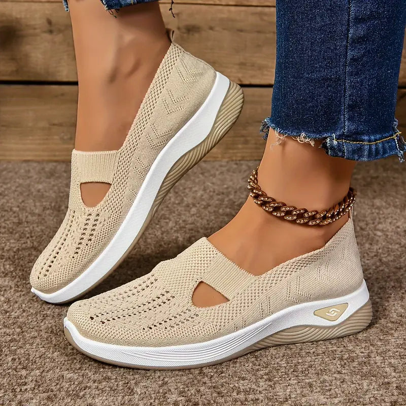 Women's Breathable Knitted Sneakers