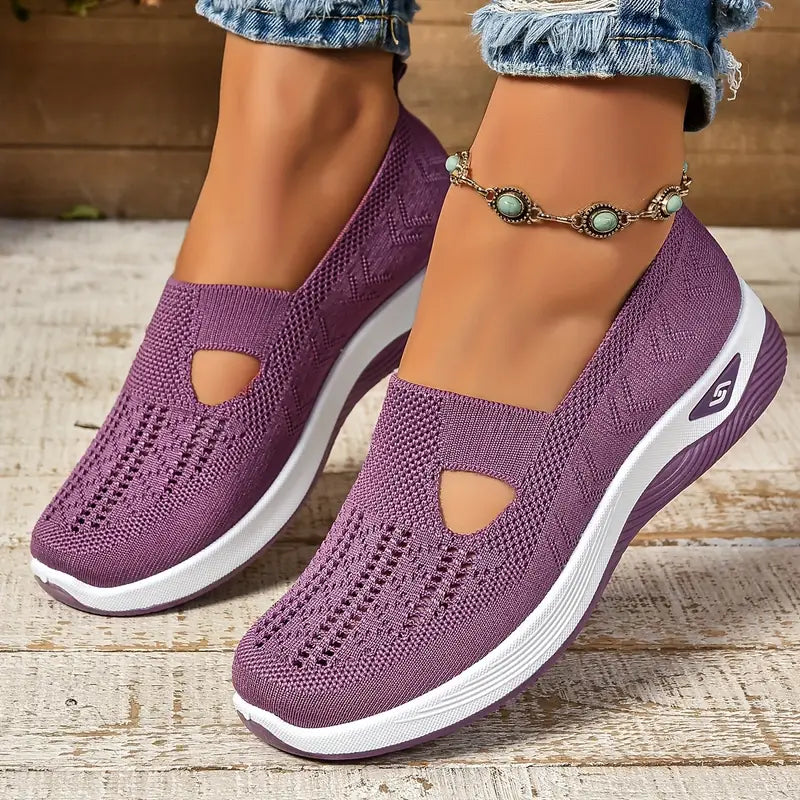 Women's Breathable Knitted Sneakers