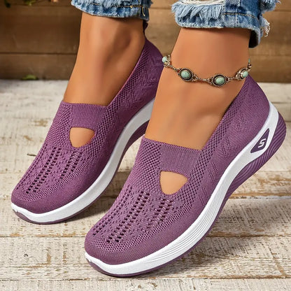 Women's Breathable Knitted Sneakers