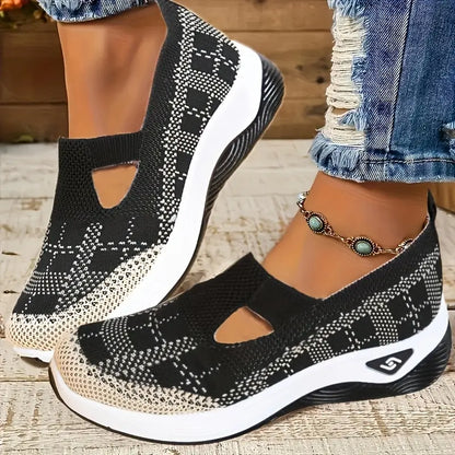 Women's Breathable Knitted Sneakers