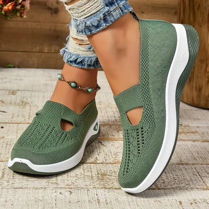 Women's Breathable Knitted Sneakers