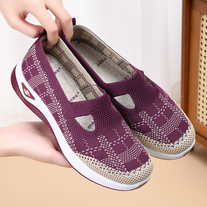 Women's Breathable Knitted Sneakers