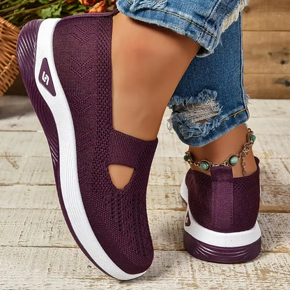 Women's Breathable Knitted Sneakers