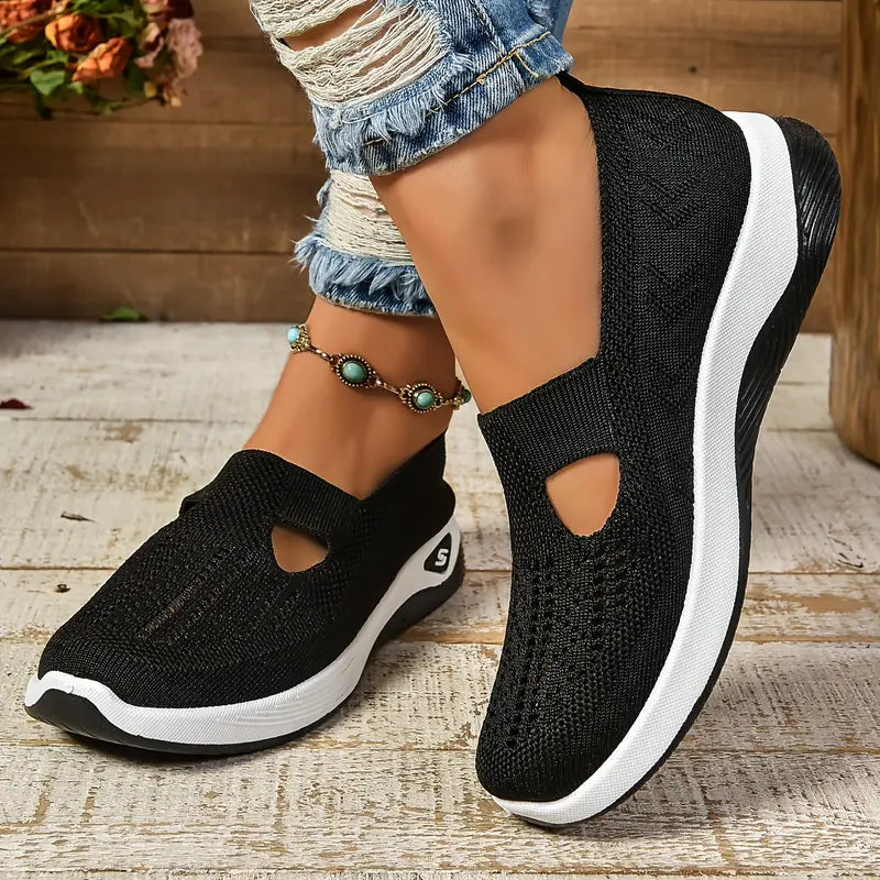 Women's Breathable Knitted Sneakers