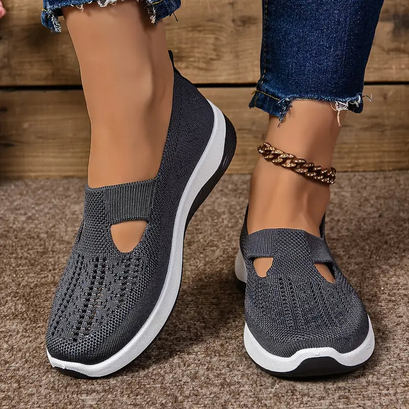 Women's Breathable Knitted Sneakers
