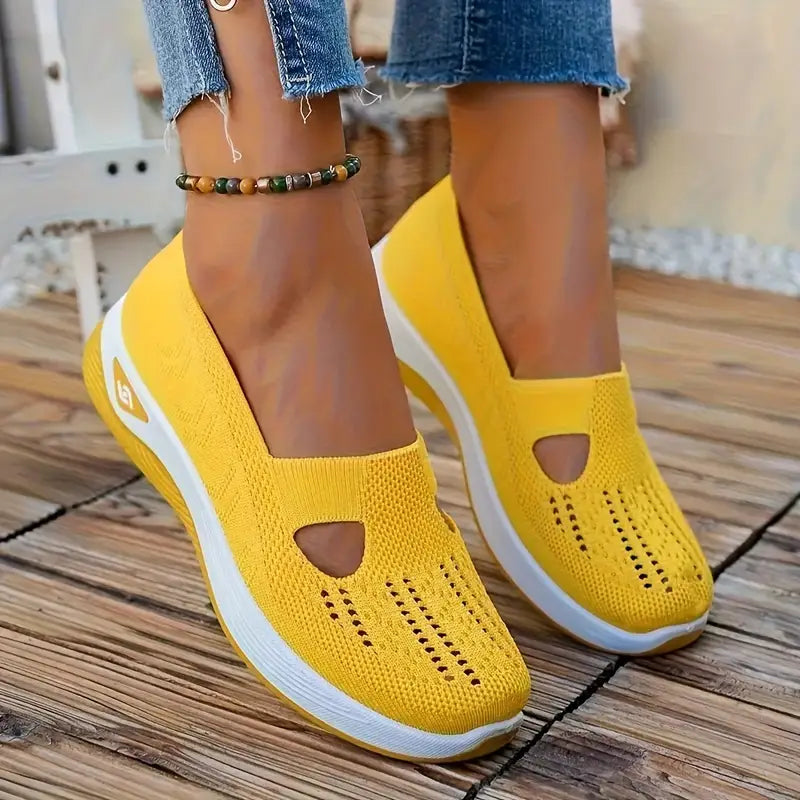 Women's Breathable Knitted Sneakers