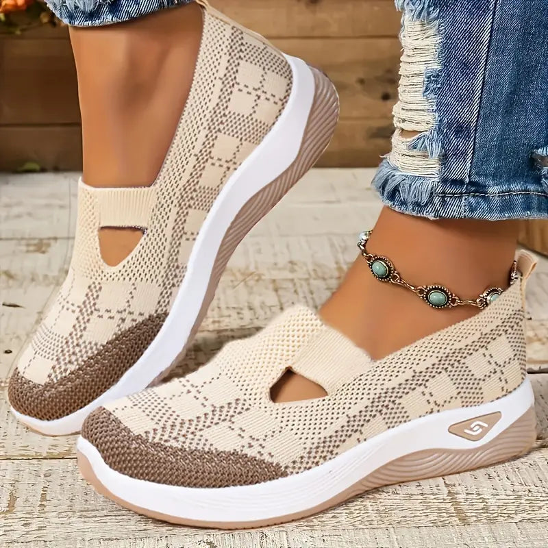 Women's Breathable Knitted Sneakers