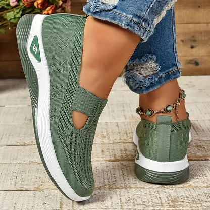 Women's Breathable Knitted Sneakers