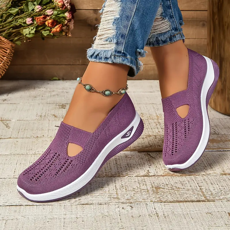 Women's Breathable Knitted Sneakers