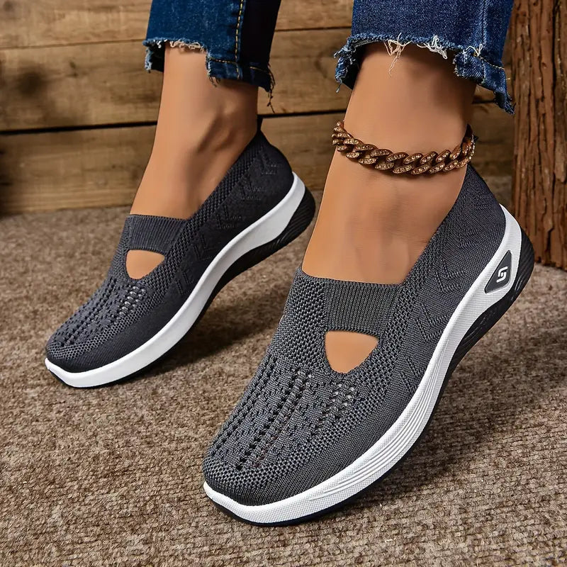 Women's Breathable Knitted Sneakers