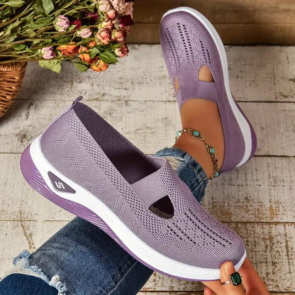 Women's Breathable Knitted Sneakers