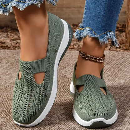 Women's Breathable Knitted Sneakers