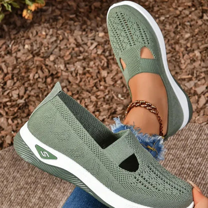Women's Breathable Knitted Sneakers